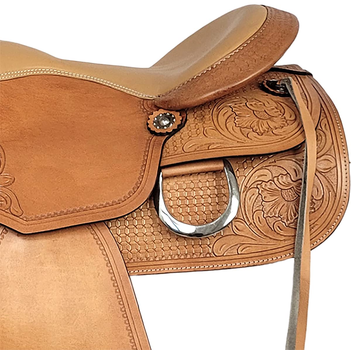 A&M Reitsport Sella Western Denver in pelle di bufalo di alta qualità