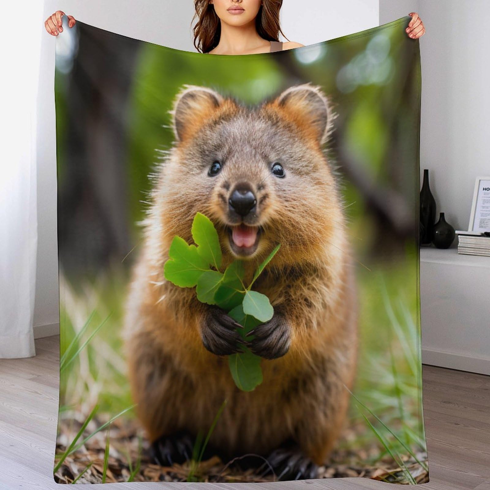 Couverture hamster flannel douce chaude lit canapé 180x200cm pour adulte