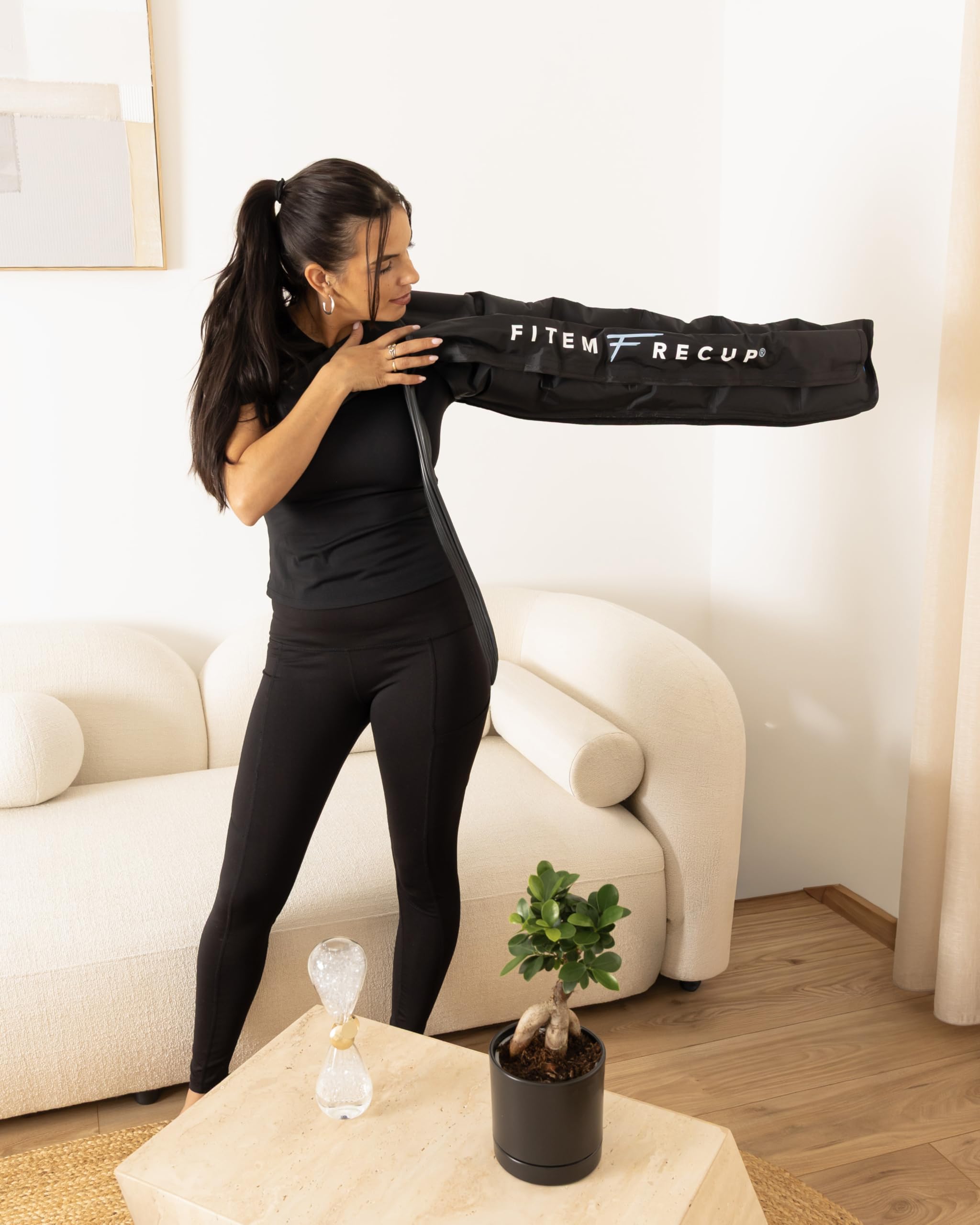 FITEM - Manga de brazo único confort 6 | Aparato No Incluido, Presoterapia de 6 Cámaras, Masaje Fortalecido, Drenaje Linfático