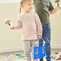 Vista 6 de PRITOM Tabletas para niños de 10 pulgadas Android 13, tableta con cordón 64GB, Quad-Core, pantalla HD IPS, WiFi, cámara dual, tableta para niños Azul