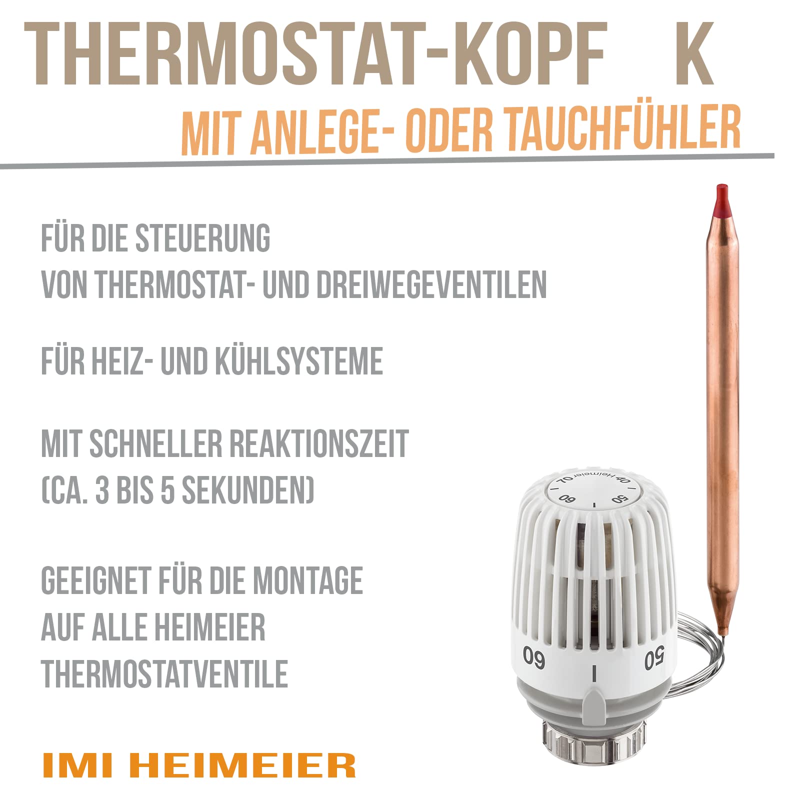 Herz Thermostaatkop Zonder 0-stand M30 X 1,5 - B.V Herz Thermostaatkop Zonder 0-stand M30 X 1,5 - B.V