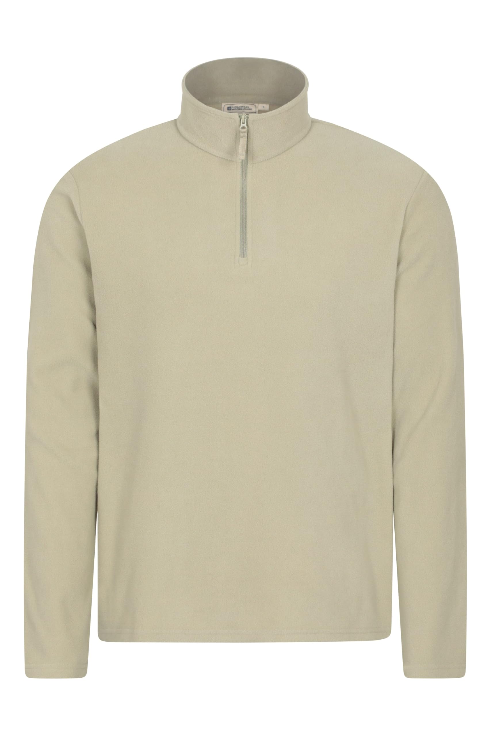 Mountain Warehouse Men's Dark Beige Camber Ii Half-Zip Fleece Jumper L