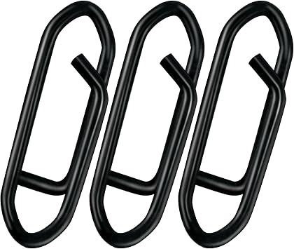 Alwonder 50-Pack Fishing Stealth Power Speed Clips, High Strength Stainless Steel Speed Clips for Fishing Lures Quick Change, Freshwater Saltwater Crankbait Popper Lures Quick Snap Connector