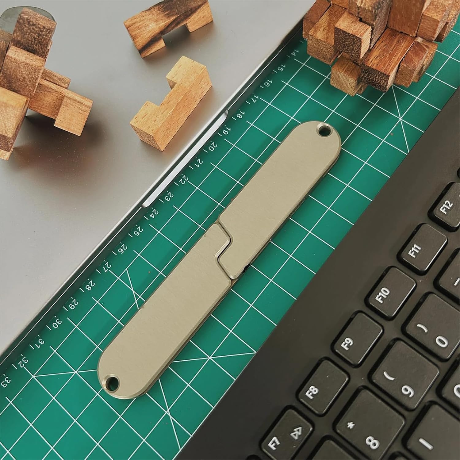 Respectivem 2 in 1 Camping Eating Utensils Set, Kopak Utensil Set, Fork & Knife Combo Set, Lightweight Stainless Steel Flatware for Fishing Camping Backpacking Hiking Travel (4)