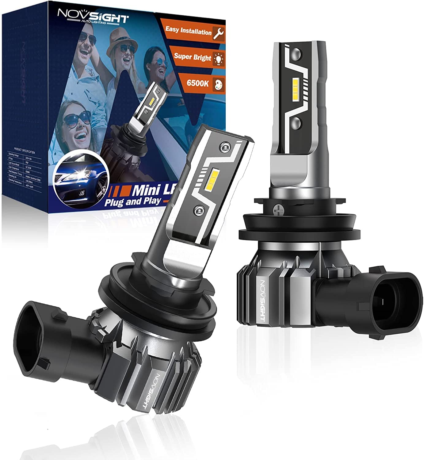 400W H11 LEDヘッドライト 6500K 超高出力 12V