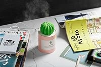 Vista 4 de Minihumidificador, 280ml USB Portátil Cactus Difusor de aire con niebla fría, Funcionamiento Ultra-silencioso para Dormitorio Hogar Oficina Yoga