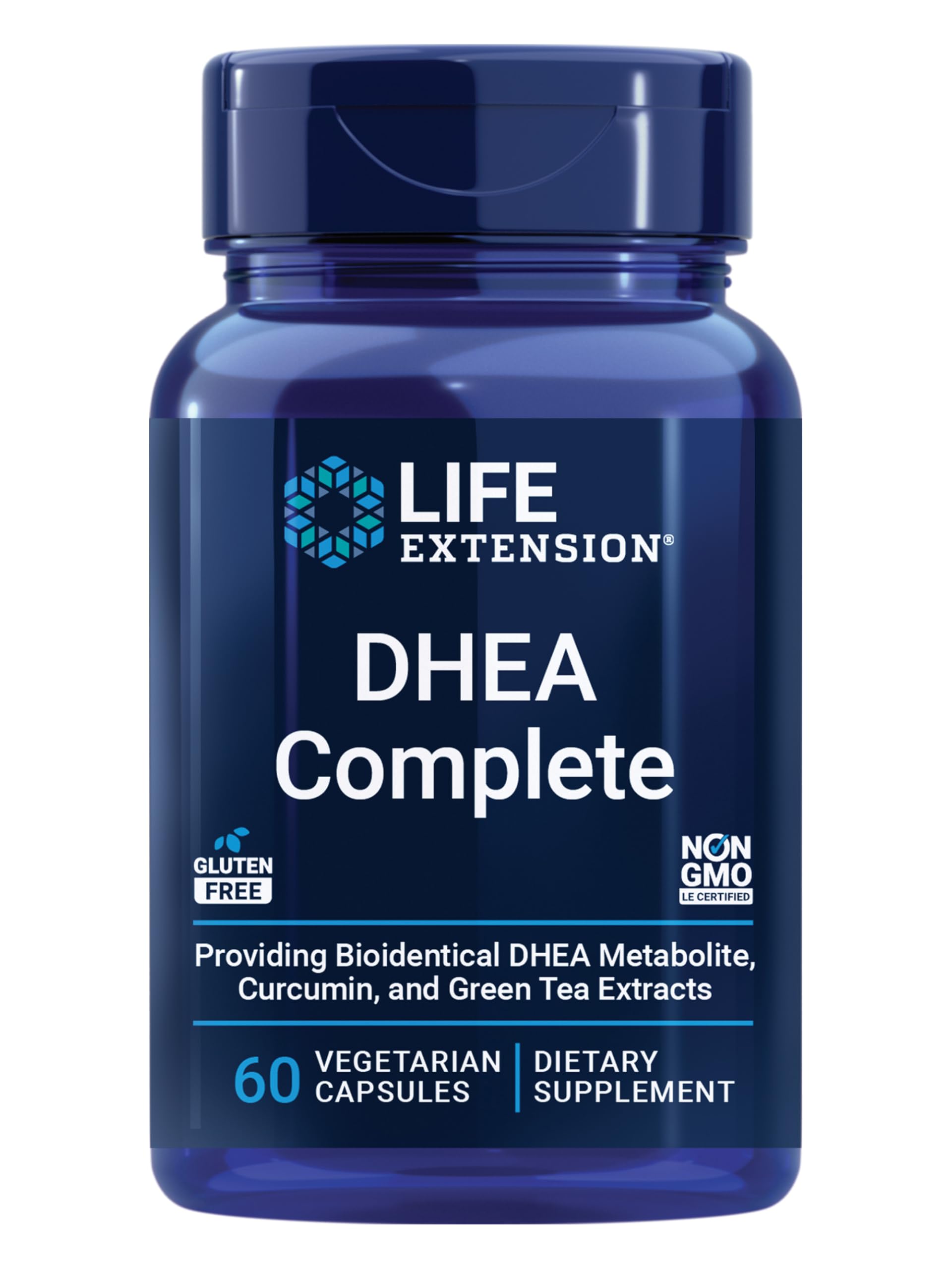 DHEA and 7-Keto DHEA Complete Vegetarian Capsules to Maximize Support of a Healthy Body Weight & Mood, Lean Muscle Mass, Libido & More, Non-GMO, Gluten-Free, 60 Count