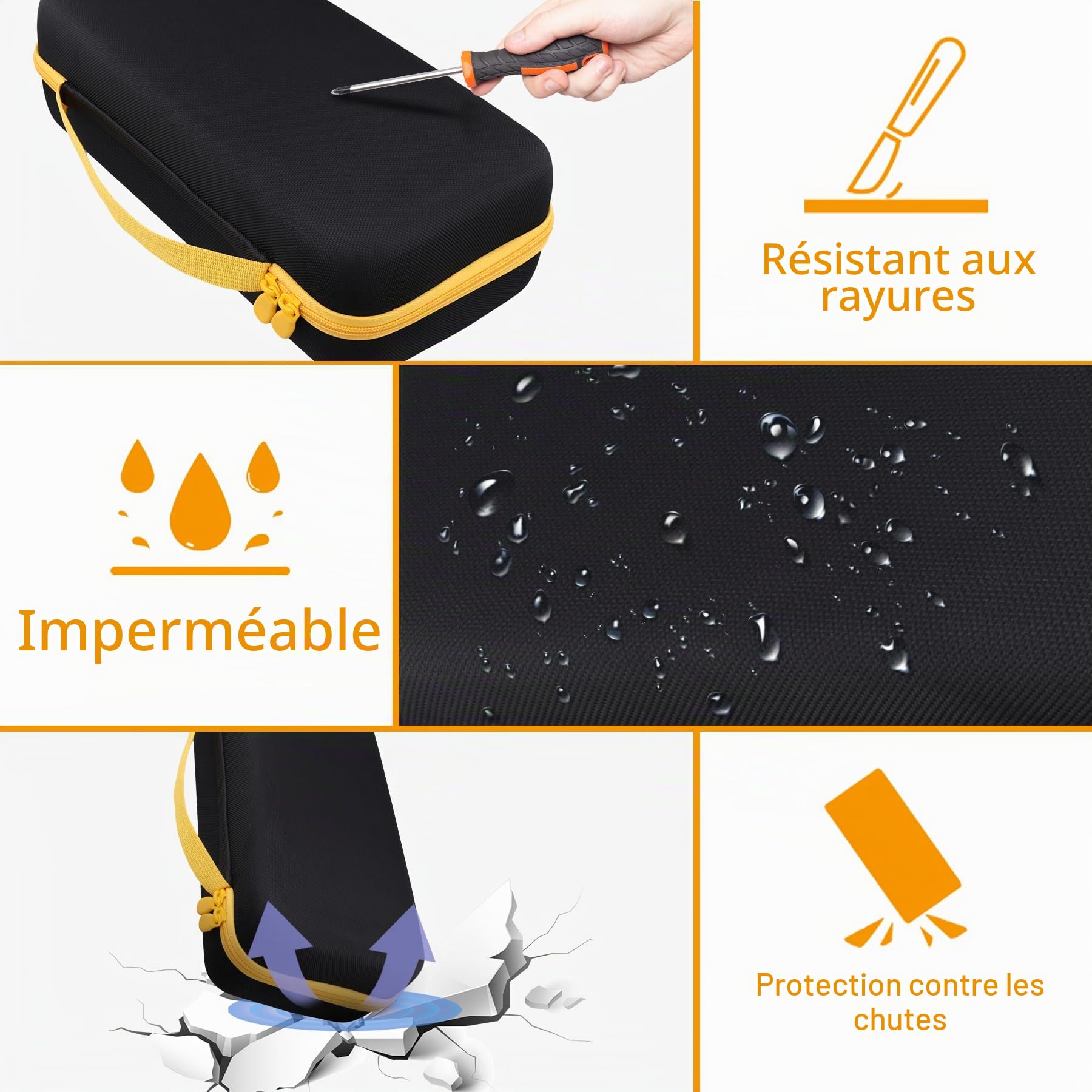Aenllosi Coque pour Fanttik Slim V8 Apex/Mate & V10 Apex/Mate, Noir | Coque Rigide Protectrice, Protection Antichoc et Anti-Poussière, Extérieur Résistant aux Éclaboussures, Étui Seul