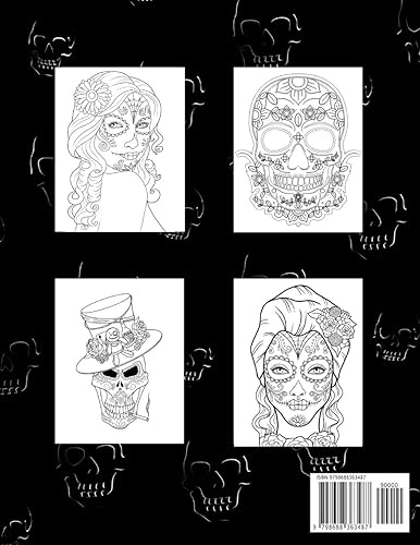 Miniatura 2 de Dia De Los Muertos - Day of The Dead - Coloring Book High-Quality Colouring Book with Amazing 49 Illustrations of Sugar Skulls, Calavera Ladies and