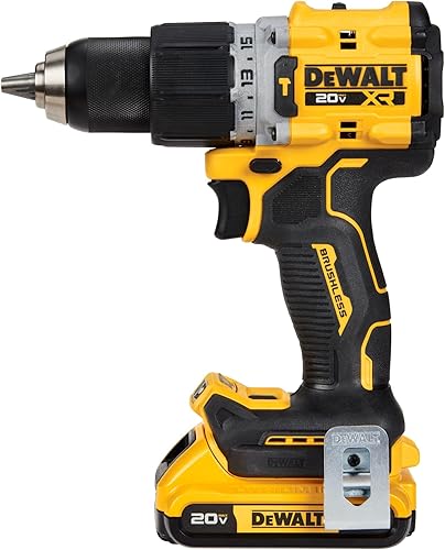 Miniatura 5 de DEWALT 20V MAX* XR Taladrodestornillador inalámbrico sin escobillas de 12 pulg. Kit de martillo (DCD805D2), Amarillo