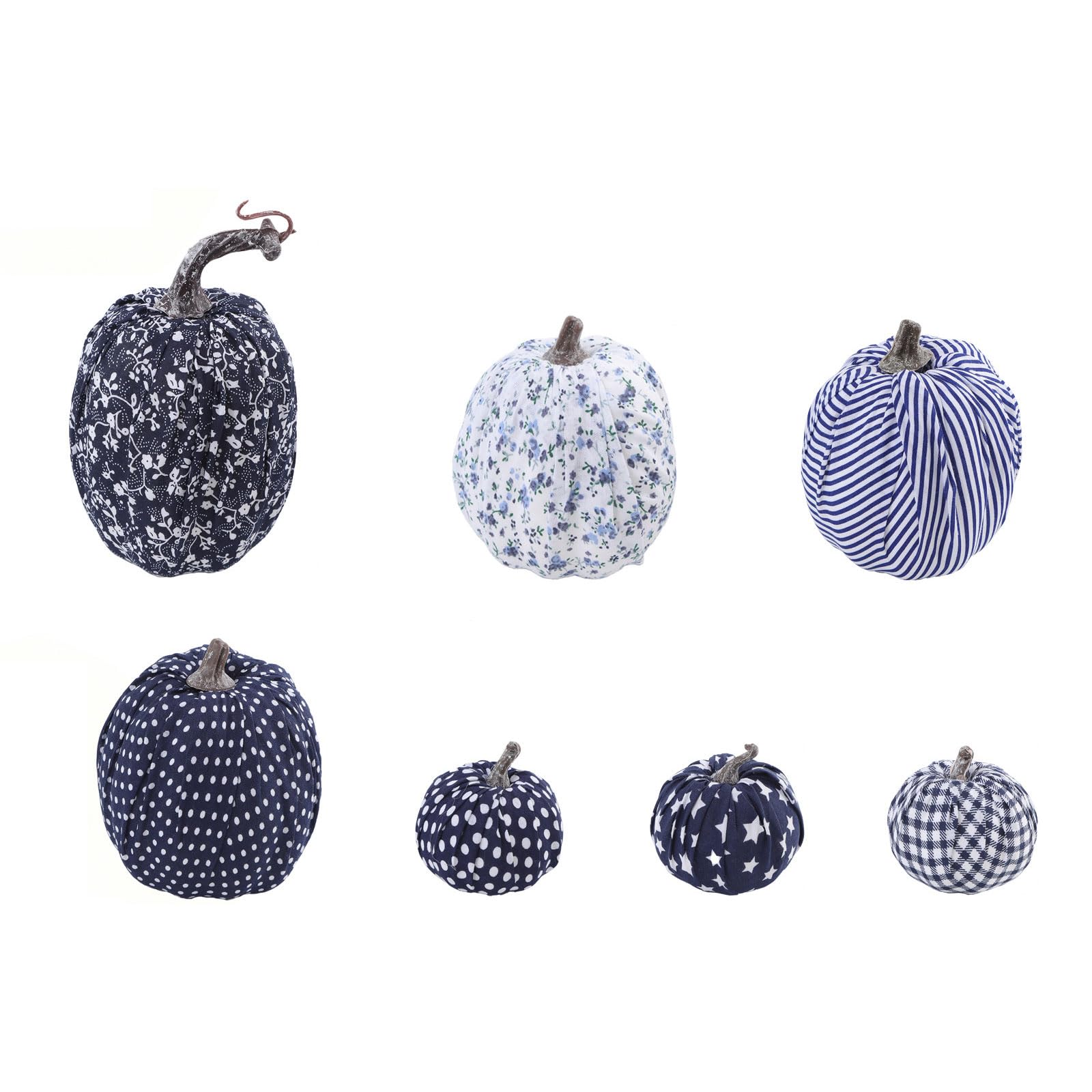 PANGBOER Pcs Artificial Fabric Pumpkin Set Foam Cores Polyester Cover Decoration for Fall Harvest or Christmas Scene Spume Fabric Pumpkins