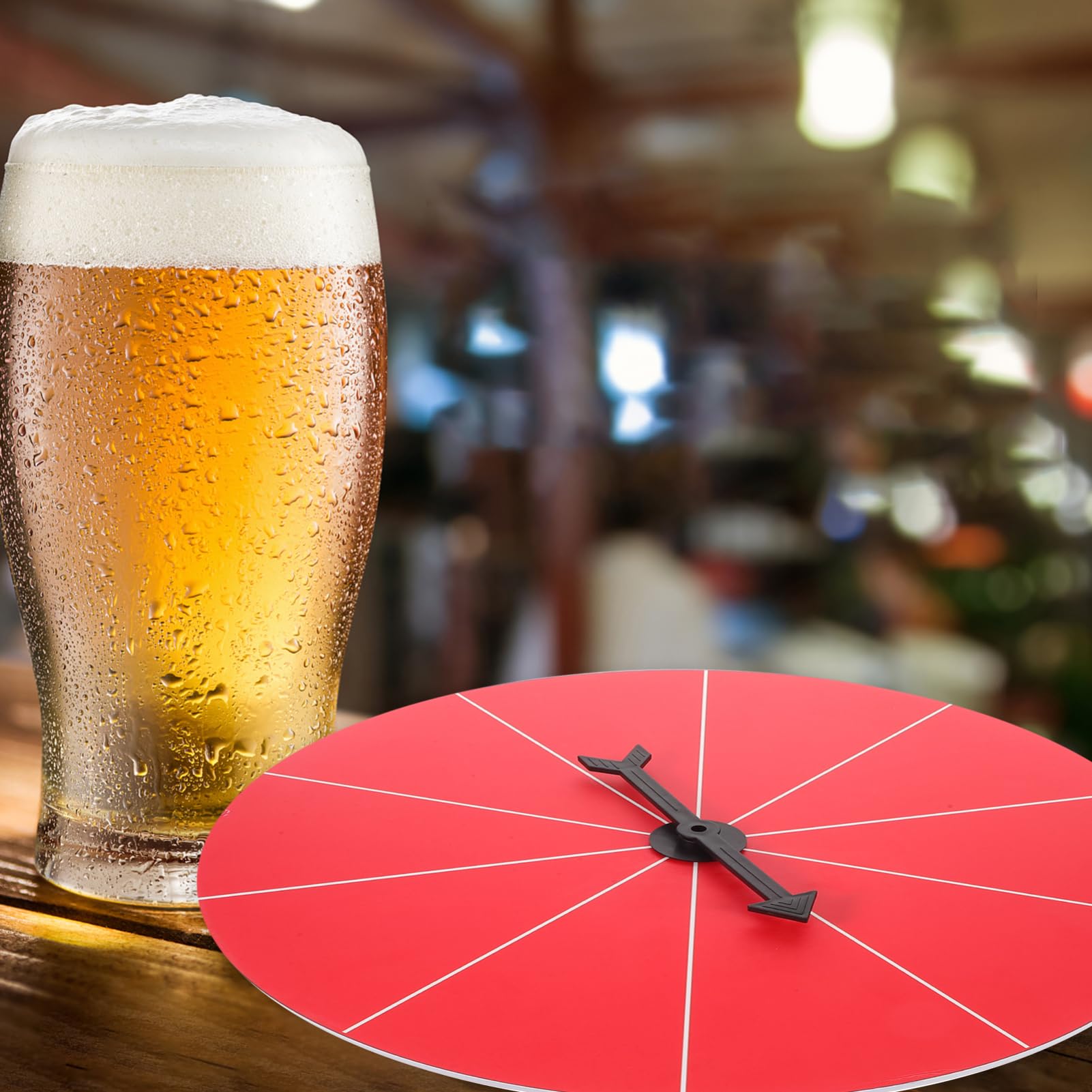 COLLBATH Raffle Game Turntable Carnival Prize Wheel Rotatable Prize Wheel for Parties