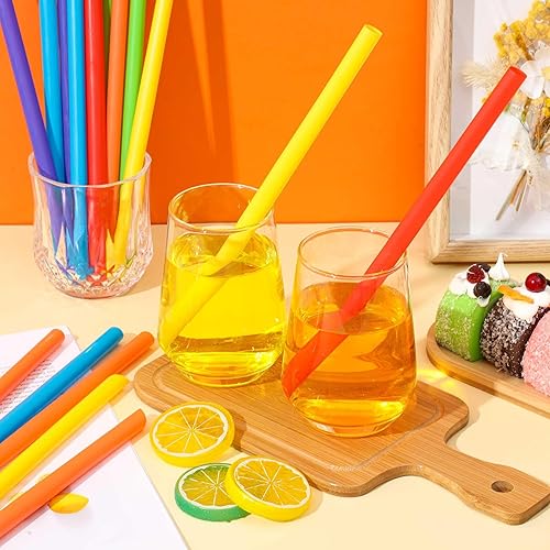 Miniatura 5 de Tessco 3200 pajitas jumbo para batidos, paquete de 32 100 unidades cada una, pajitas Boba de 0.43 x 9.84 pulgadas, pajitas de té de burbujas