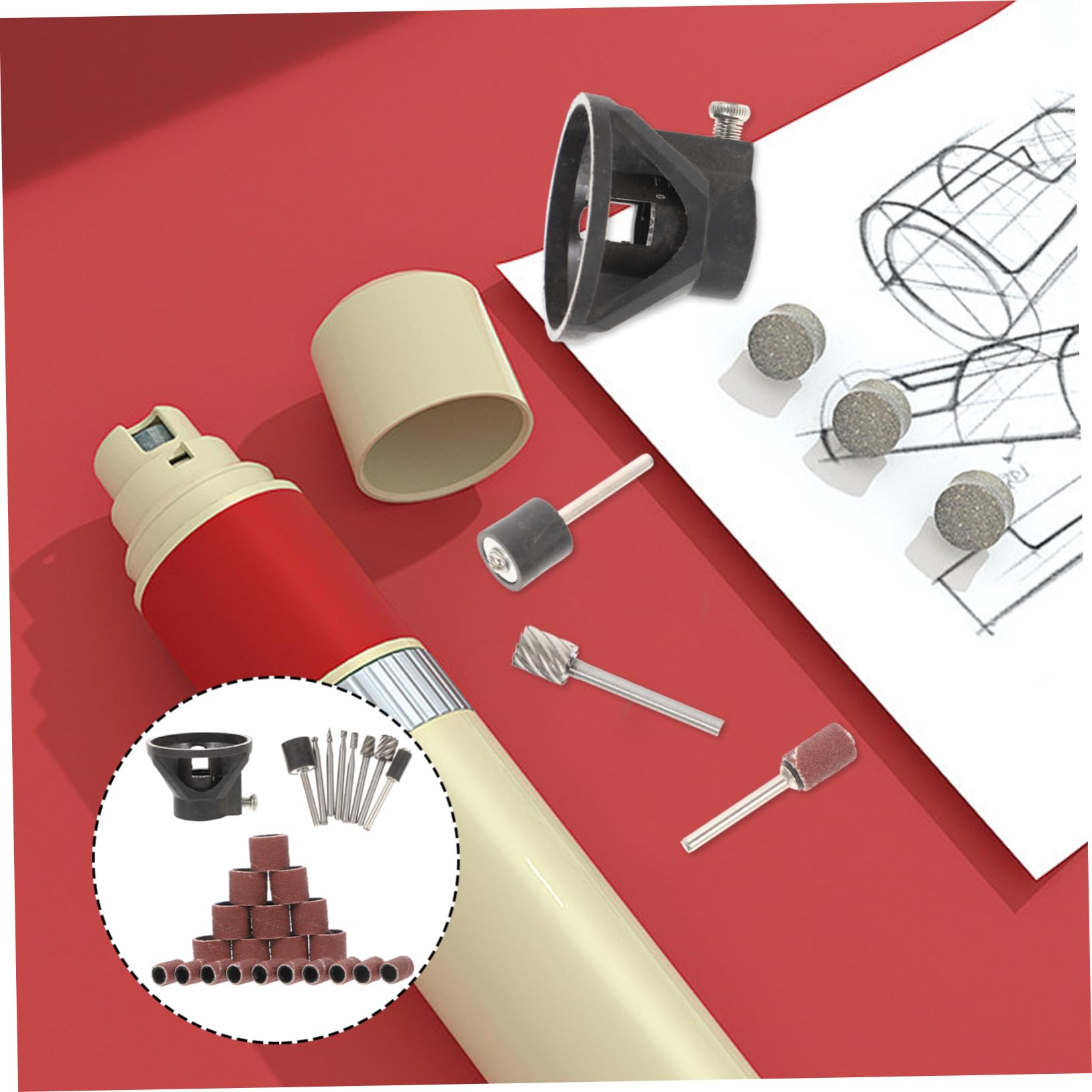 POPETPOP 4sets per La Unghie per Kit Limatura per Unghie Domestici Facile Usare e Adatto per Toelettatura Casa e