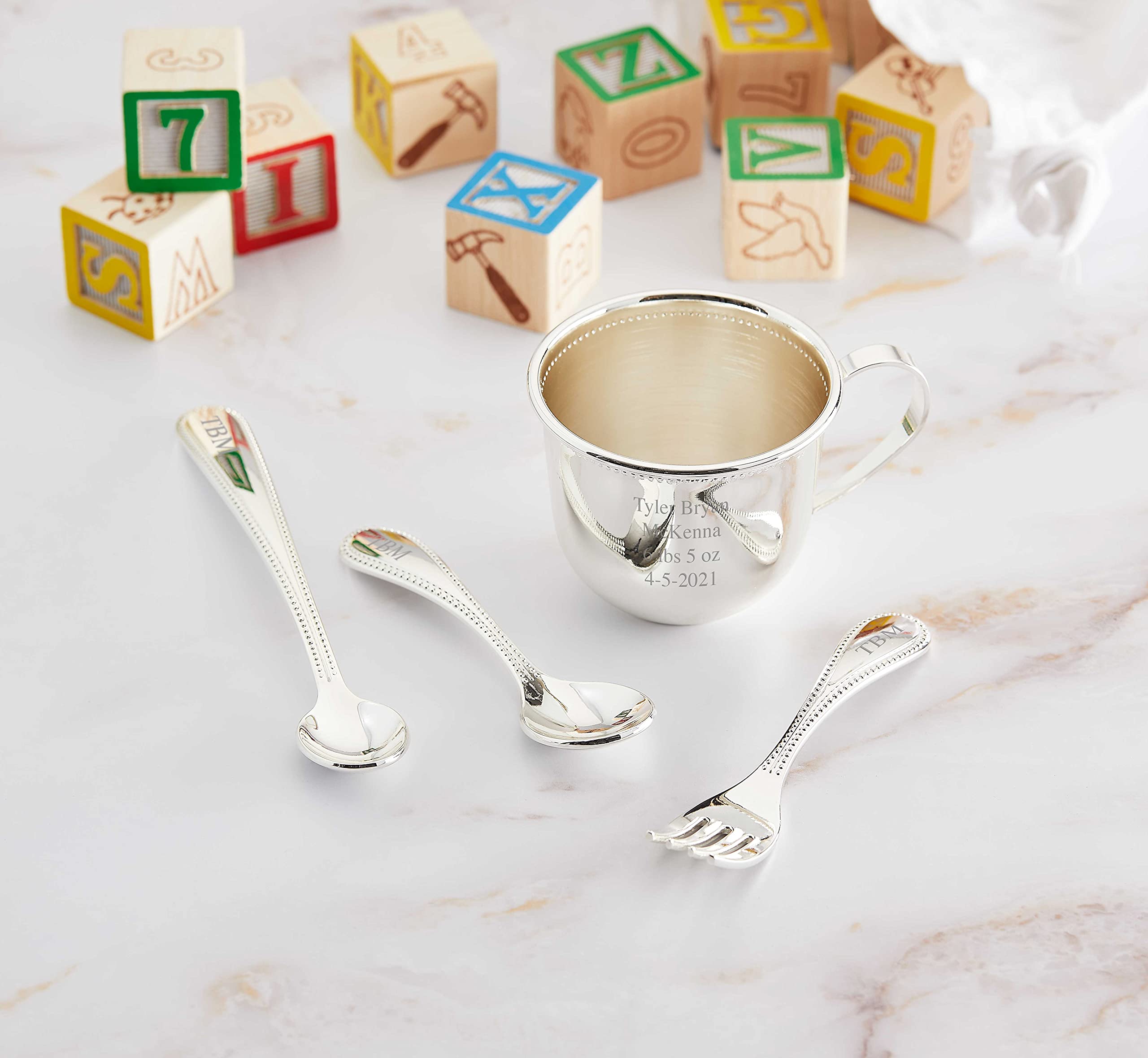 THINGS REMEMBERED Silver Baby’s First Cup (Free Customization)