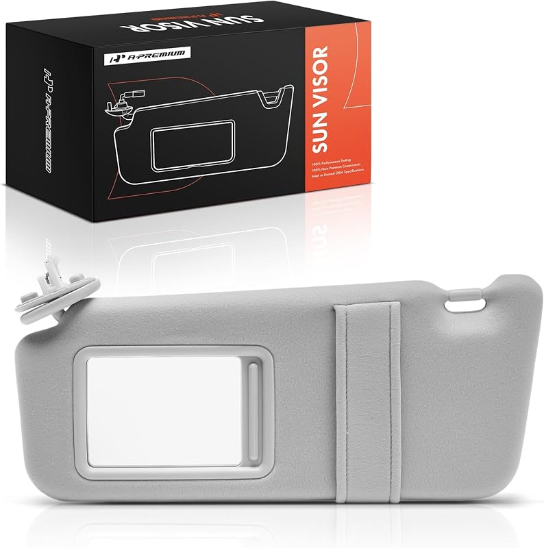 A-Premium Para-Sol Esquerdo do Motorista com Espelho e Porta-Cartão Compatível com Toyota Venza 2009 a 2016