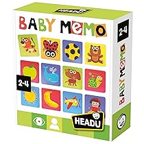 HEADU – Tactile Baby Memo Il Mio Primo Gioco Di Memoria | Gioco Educativo Per Bambini 2-4 Anni, Idea Regalo Compleanno Natale Pasqua, Giochi didattici per Bambini Piccoli, Made In Italy