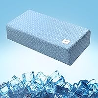 Vista 12 de HARBOREST Almohada Cubo Refrescante - Almohada para Dormir de Lado para Dolor de Cuello y Hombro, Almohada de Espuma Viscoelástica Cubo Pro con Azul