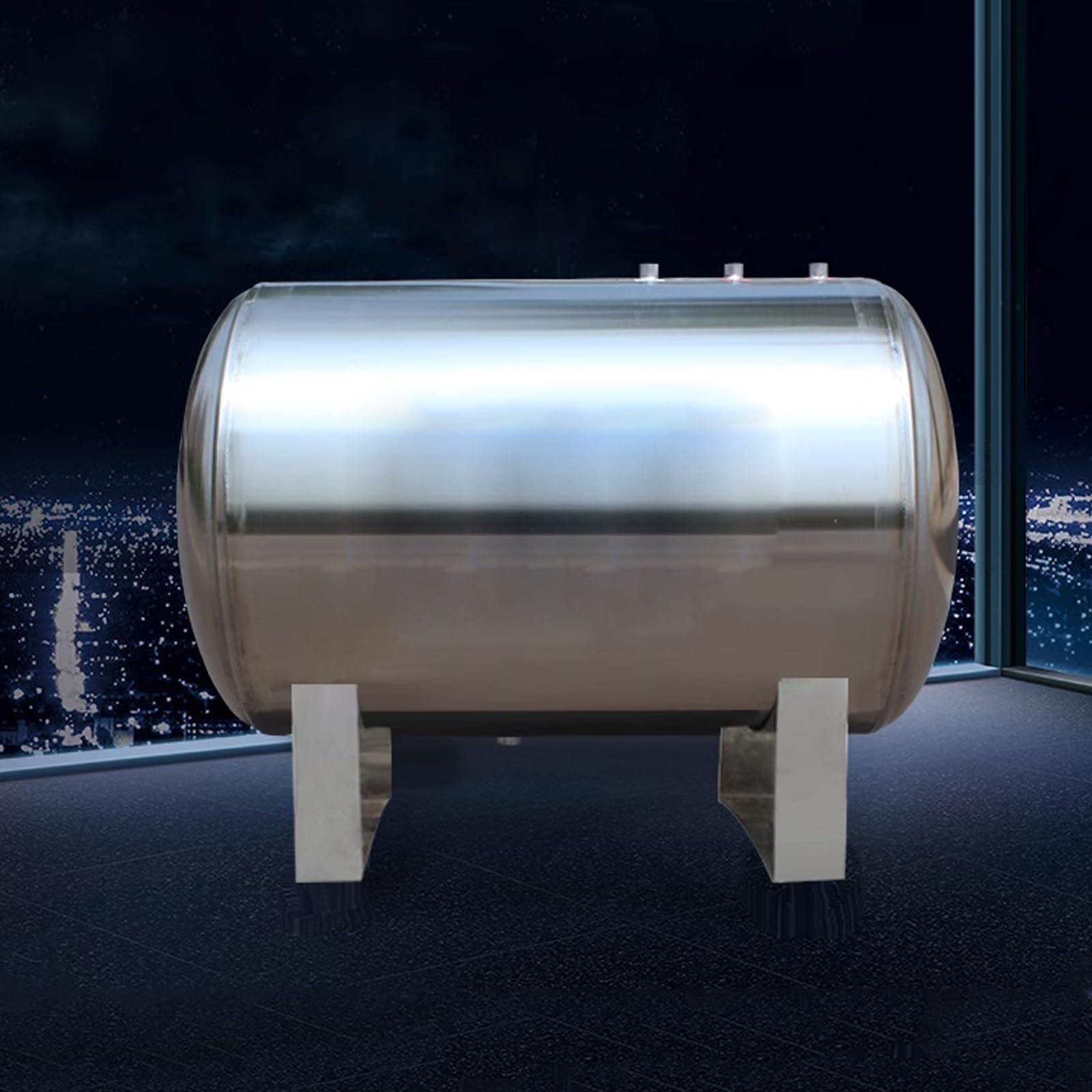 Réservoir sous Pression d'eau, réservoir sous Pression en Acier Inoxydable de 200 L - Surpresseur d'eau de puits Horizontal Automatique pour Usage Domestique, agricole et Industriel - Soluti