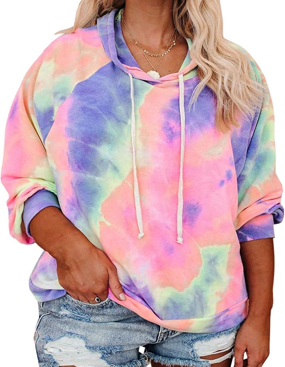Tie Dye Sweatshirts Tops at Amazon 