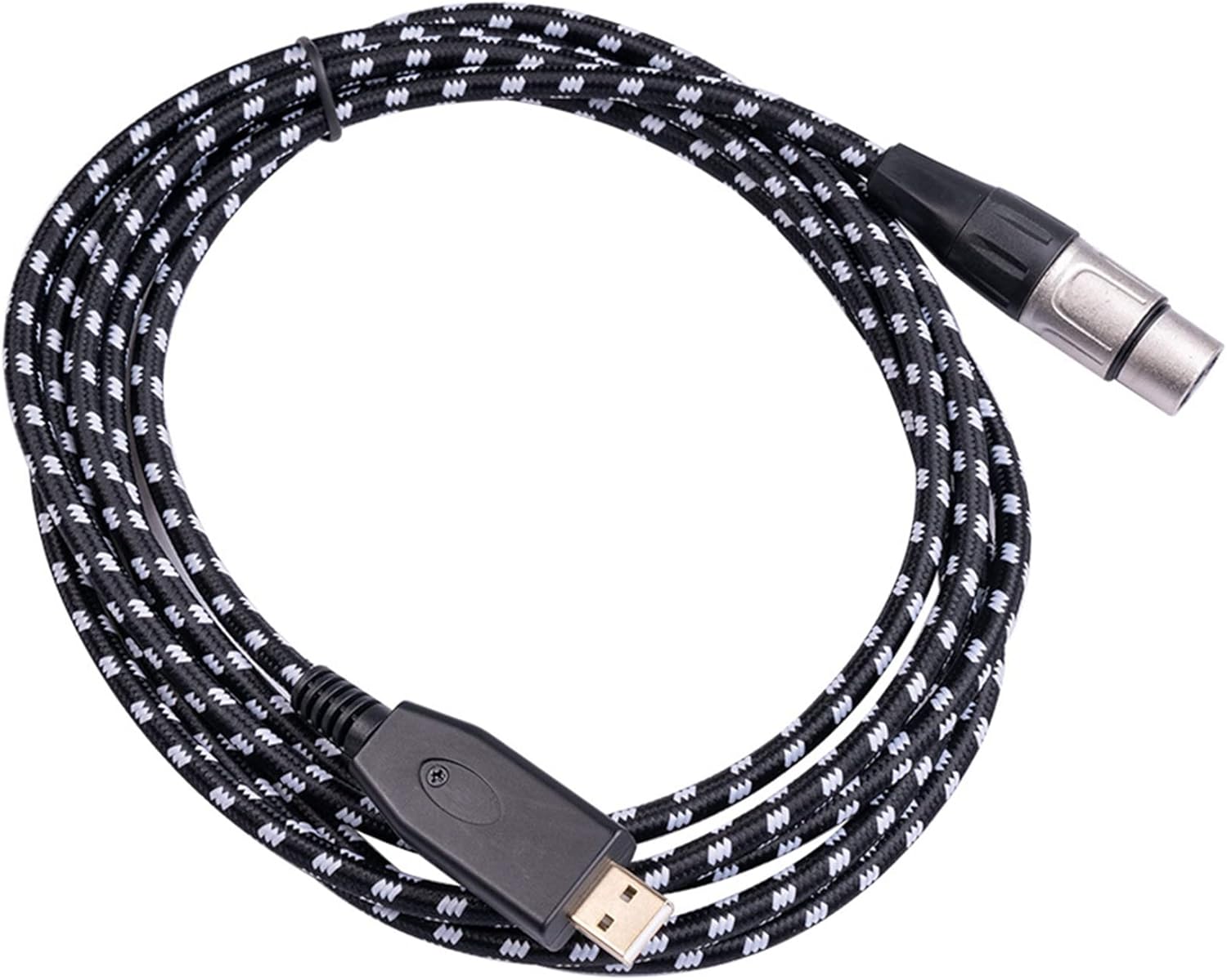 Koterry USB Microphone Cable, XLR to USB Adapter Cable, Microphone Female XLR Cord to Computer