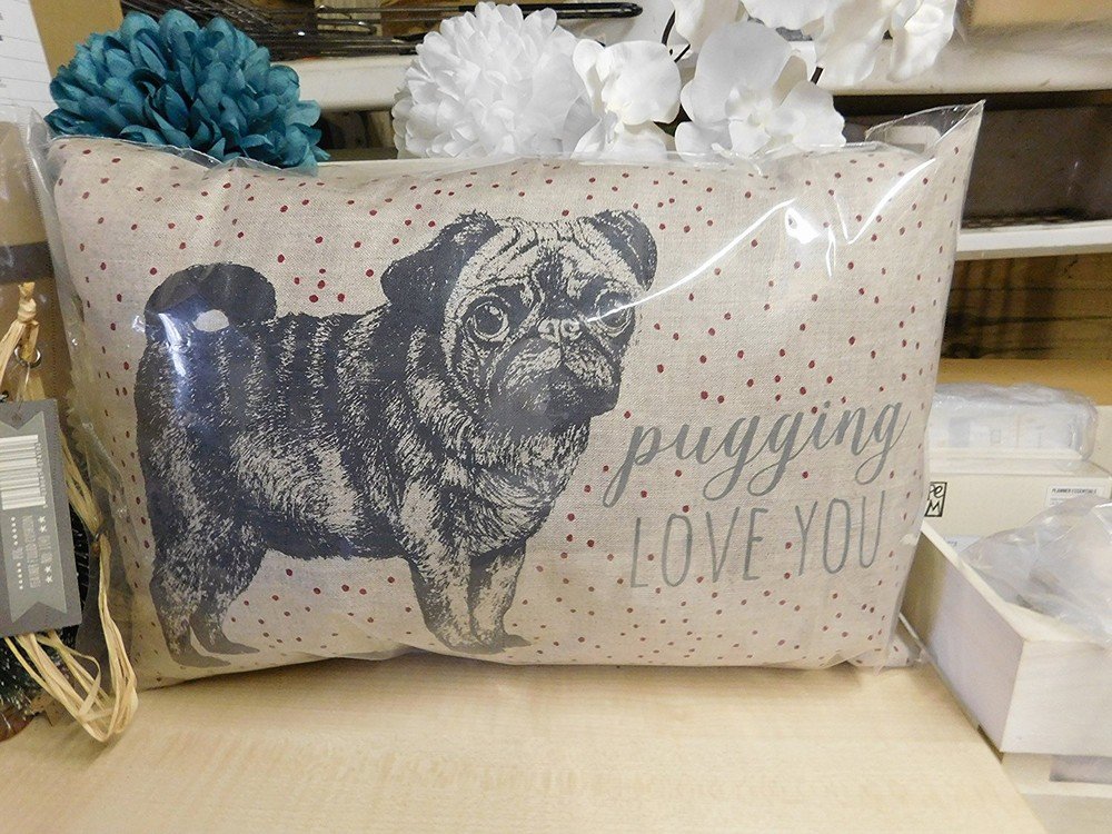 East Of India: Long Cushion - Pug