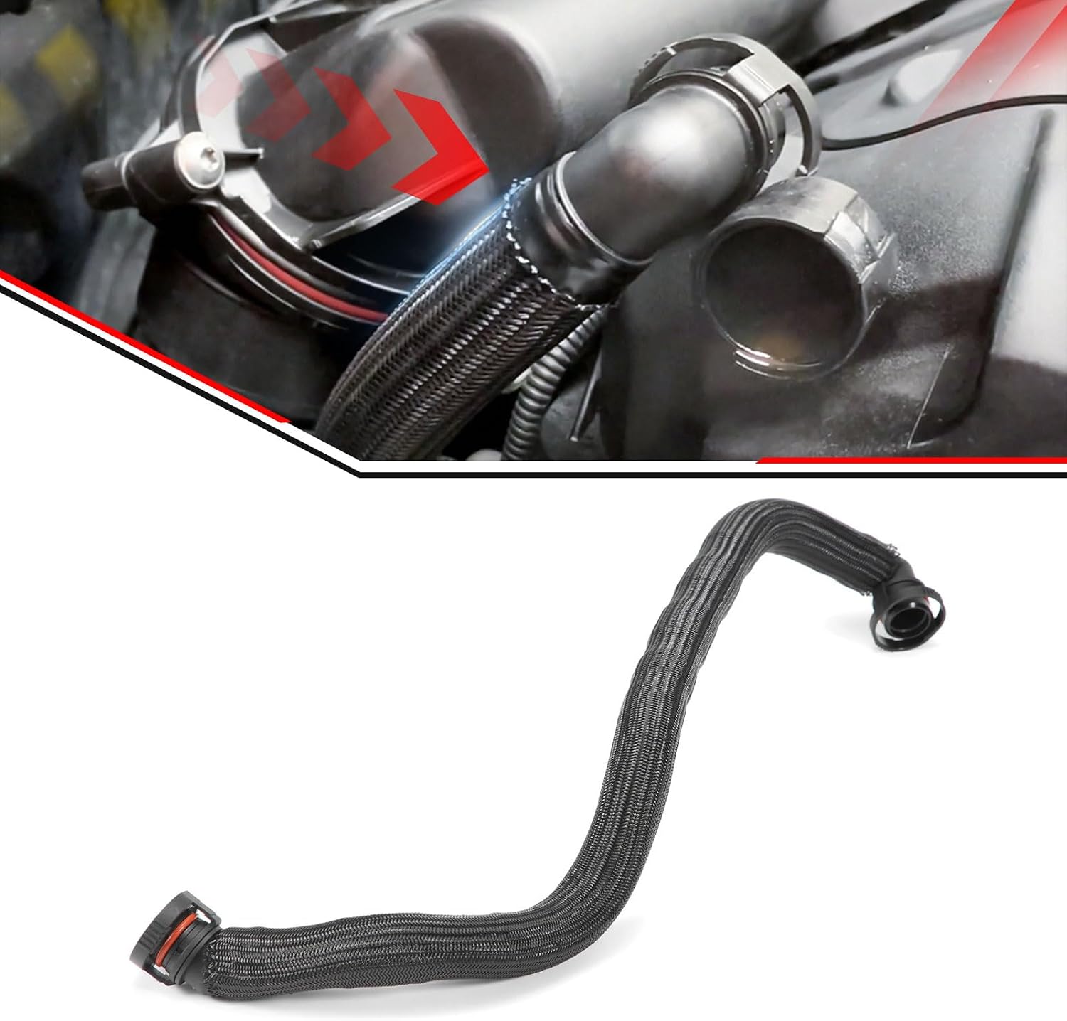 11157605186 Crankcase Vent Hoses Compatible with BMW MINI Cooper R55 R56 R57 R58 R59 2005-2012 (Replaces 11157565449)