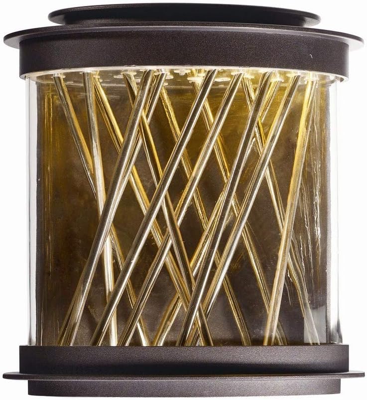 Black Friday - 80% OFF Maxim 53495CLGBZFG, Bedazzle LED Outdoor Wall Sconce, 2-Light, 4.5 Watts, Galaxy Bronze / French Gold