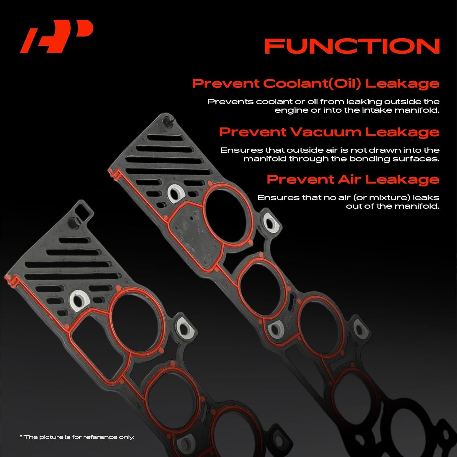 A-Premium Lower and Upper Engine Intake Manifold Gasket Set Compatible with Ford Windstar 1996 1997 1998, 3.8L