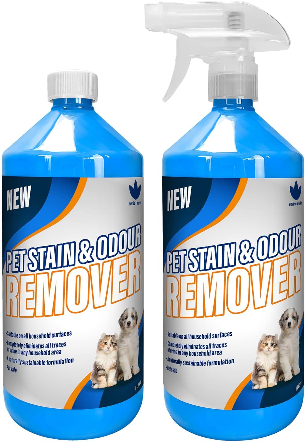 enviroworks Pet Stain & Odour Remover 1L Completely Eliminates