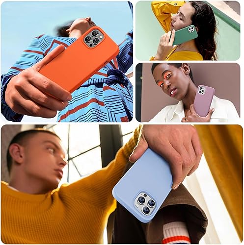 Miniatura 1152 de Miracase - Funda diseñada para iPhone 11 con protector de pantalla, funda de goma de silicona líquida, protección total contra caídas y a prueba