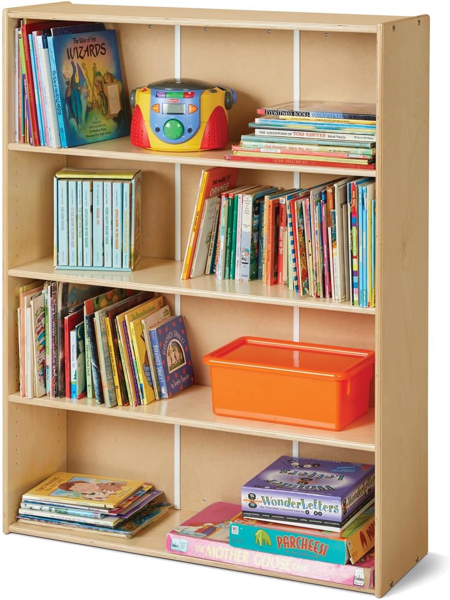 Young Time Jonti-Craft 7117YT Standard Adjustable Shelf Bookcase - Kids Bookshelf & Storage