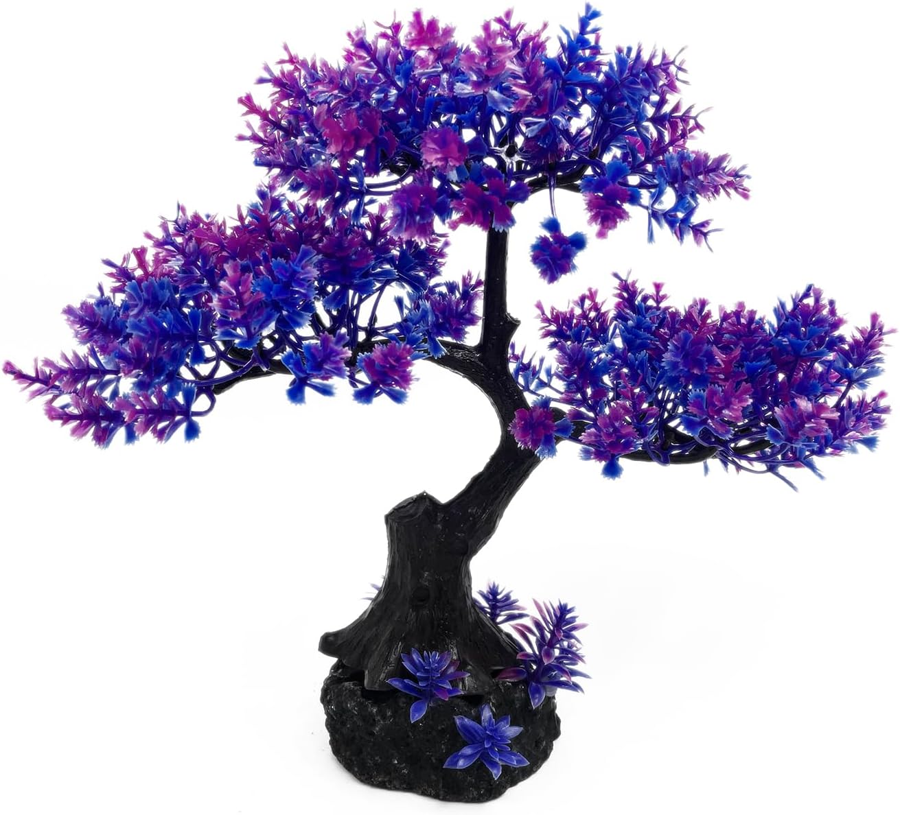 Mipukbay Aquarium Plants Tree - Orange Artificial Plastic Fish Tank Decor, Realistic Ornament Safe for Fish & Shrimp, Low-Maintenance Aquascaping Plants for Freshwater/Saltwater Tank Landscaping