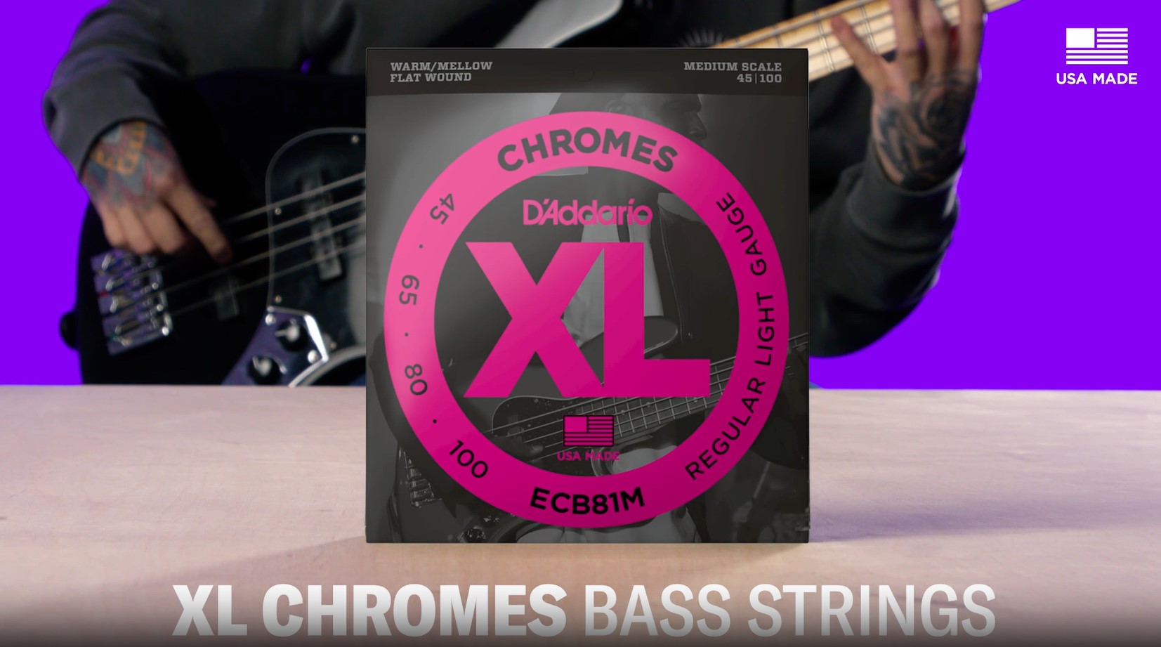 Amazon.com: D'Addario XL Chromes Flat Wound Bass Guitar Strings