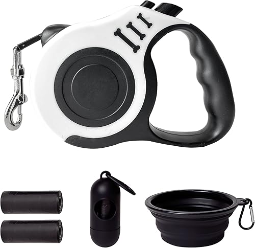 Miniatura 36 de Correa retráctil para perros pequeños y medianos, automática, telescópica, cinta para mascotas de 10/16 pies, duradera y práctica, con asa
