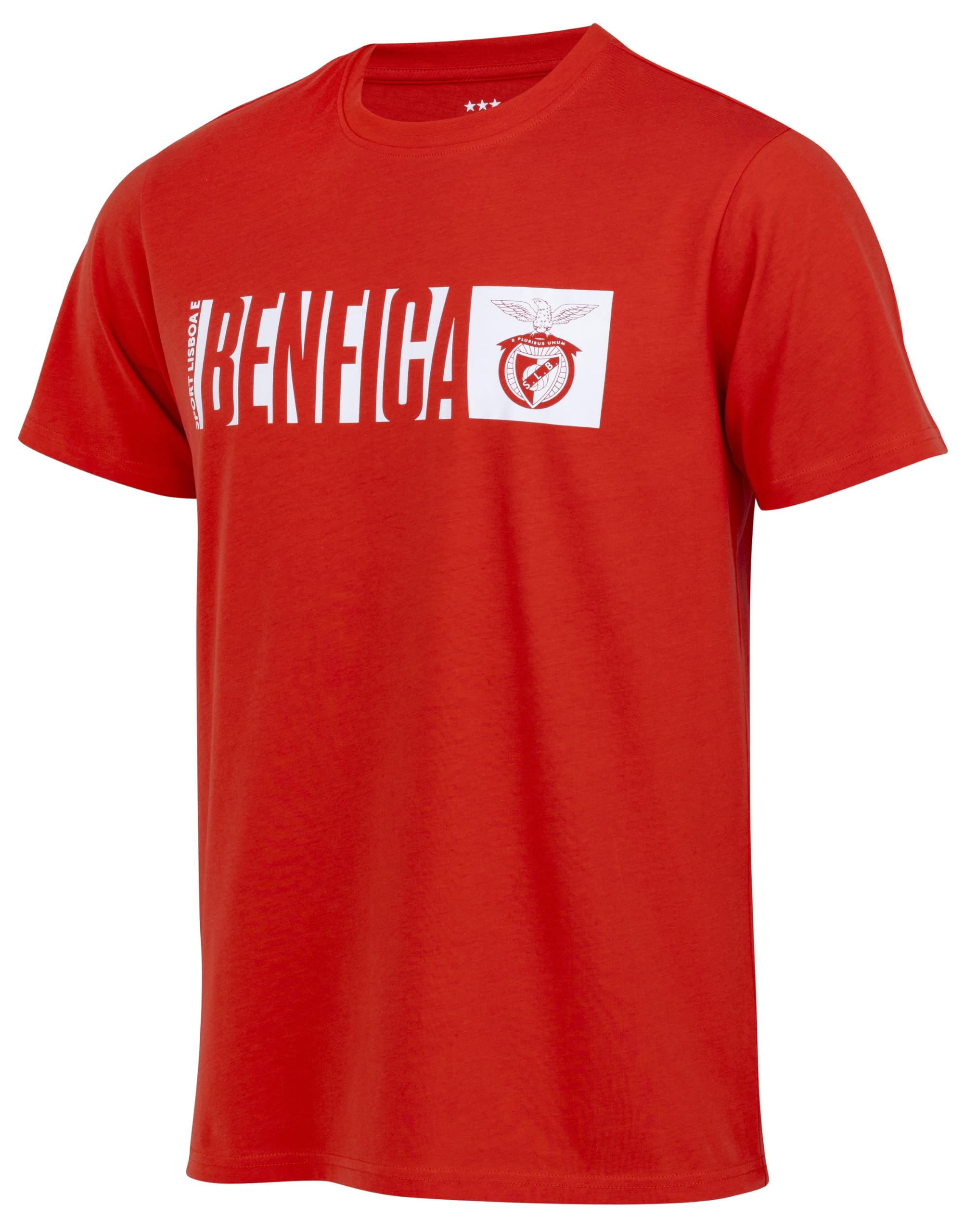 SL Benfica SLB Men's T-Shirt – Official Collection Lisbon – Football, Red, M