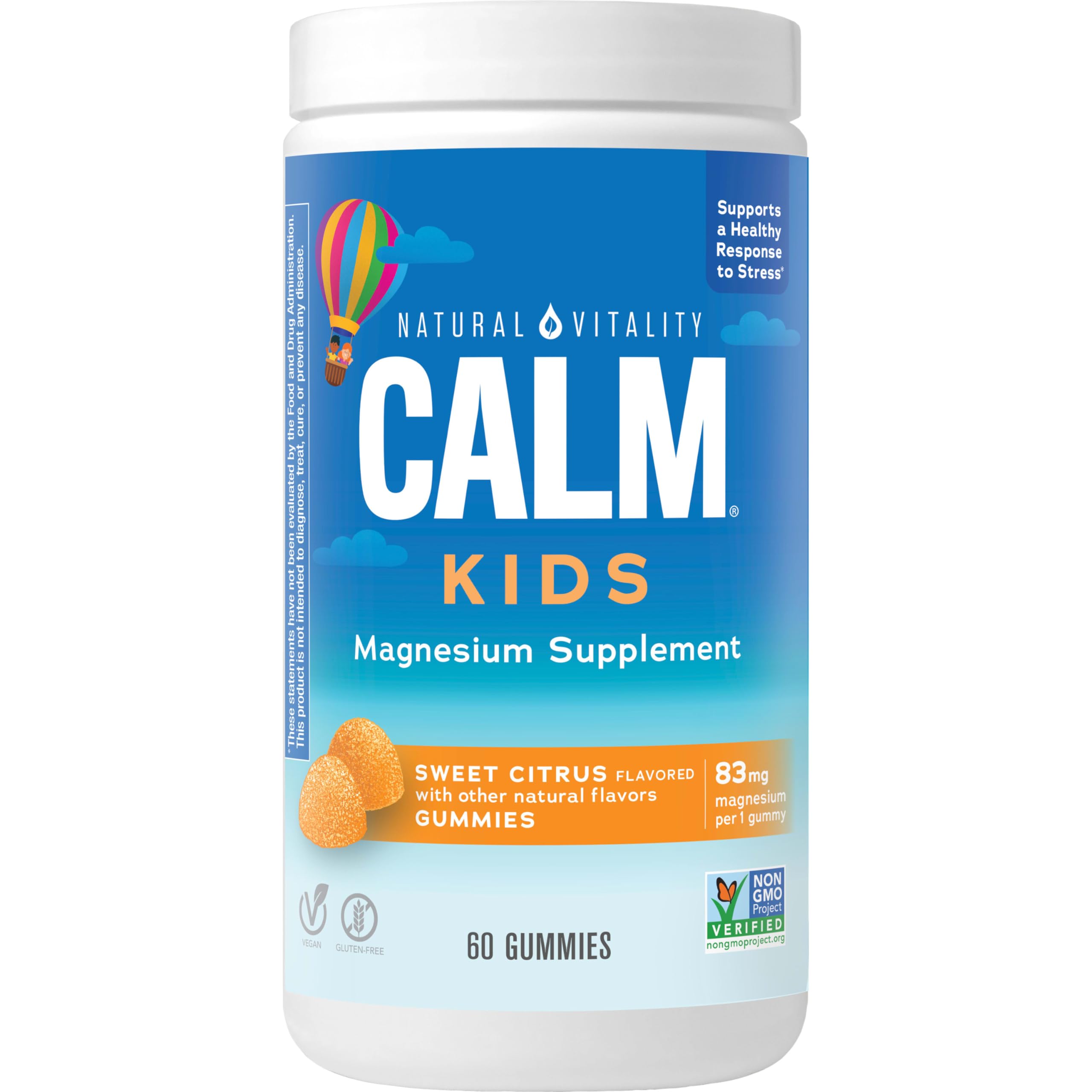 Natural Vitality Kids Calm Gummy Citrus, 60 pc