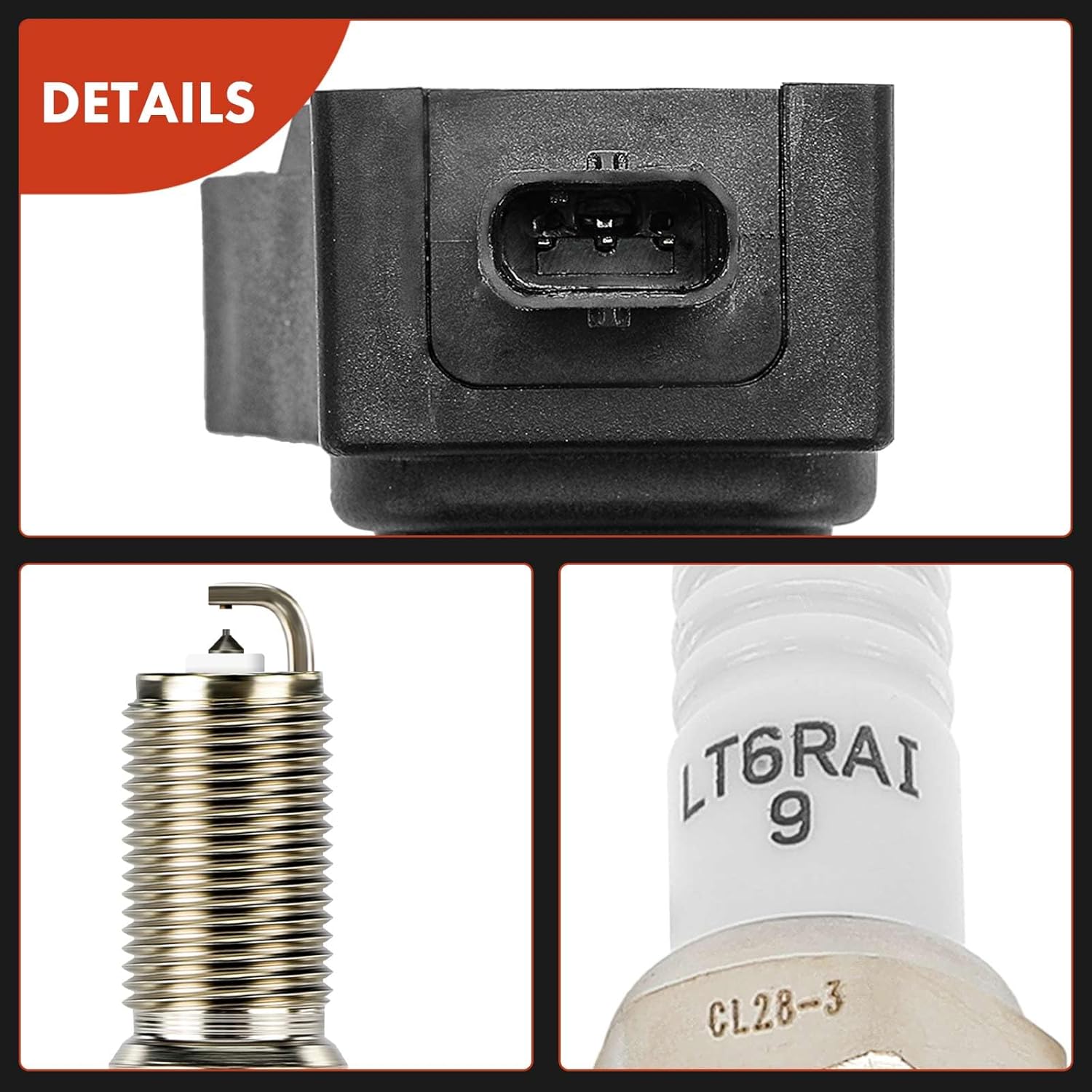 A-Premium Set of 8 Ignition Coil Pack and Iridium Spark Plugs Compatible with Ford Explorer 2020-2021, Escape 2020-2022, Edge 2019-2021, Ranger 2019-2022, Bronco Sport, Bronco & Lincoln Nautilus