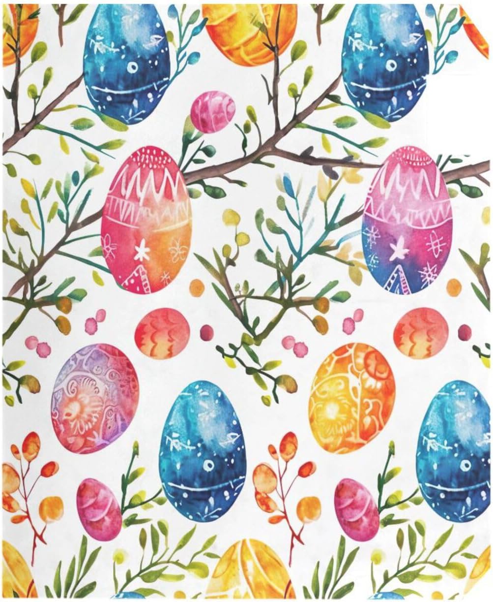 Kigai Easter Eggs Mailbox Covers Magnetic Standard Size 21x18 Inch Decotive Letter Box Cover Mailbox Wrap for Outdoor Garden Yard Decor