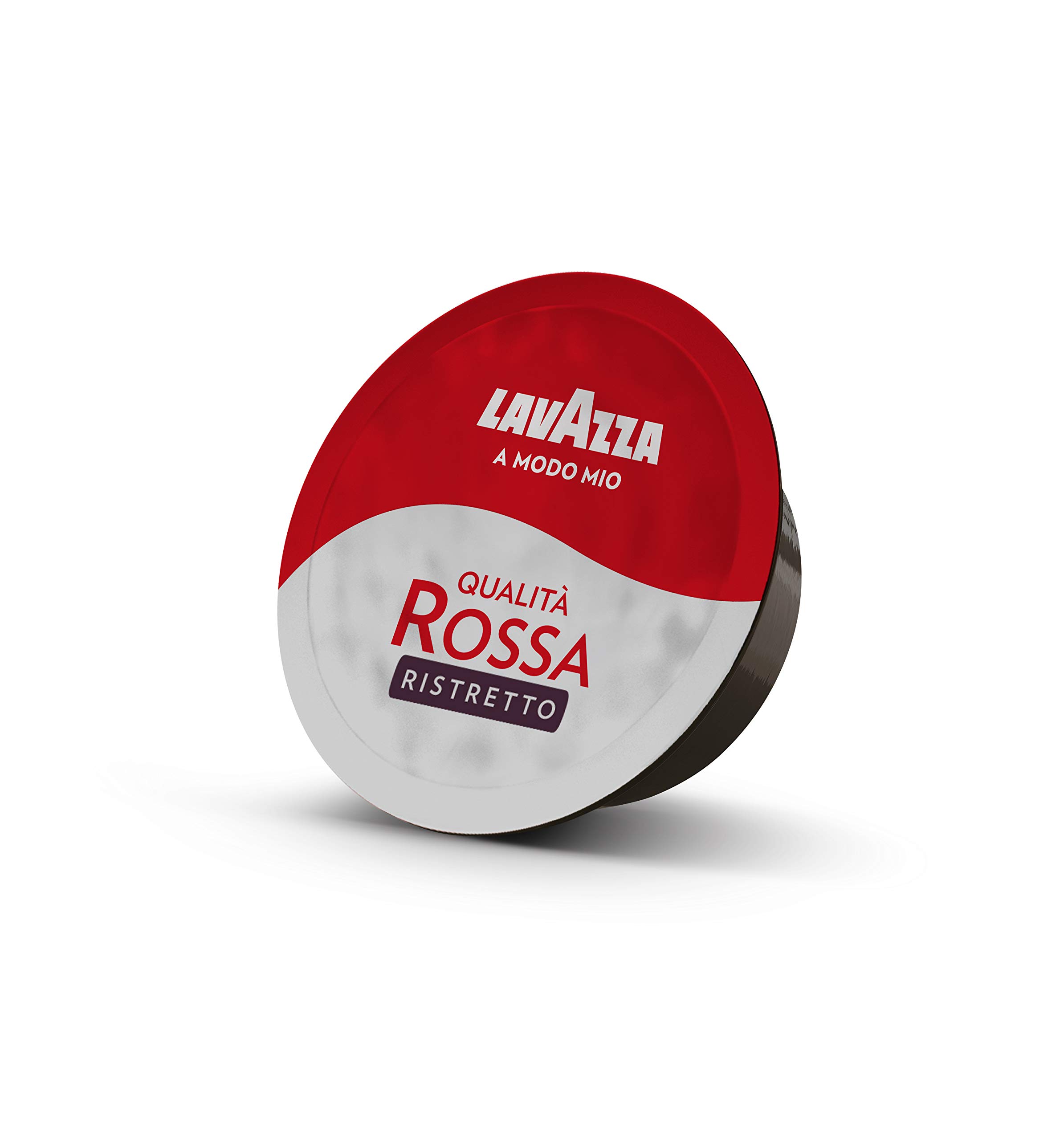 Lavazza, A Modo Mio Qualità Rossa Ristretto, 256 Kaffeekapseln, für einen Espresso mit Noten von Karamell, Arabica und Robusta, Intensität 12/13, schonend geröstet, 16 Packungen x 16 Kapseln