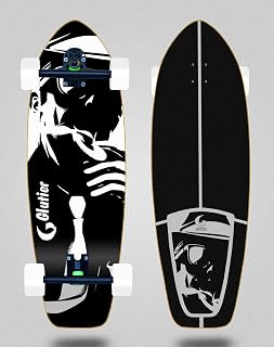 Glutier Cruiser Skateboard Trucks 180 mm Mafia White 31