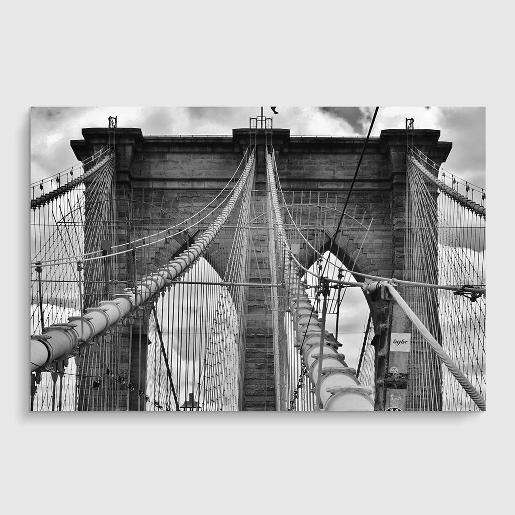 Arty Pie "Brooklyn Bridge New York City Size: 4" Poster Print, Multi-Colour, A2, 59/4 x 42 cm