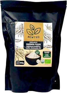 Newtro Organic Cassava Flour 500g – Gluten-Free, USDA Certified, All-Natural Flour Alternative