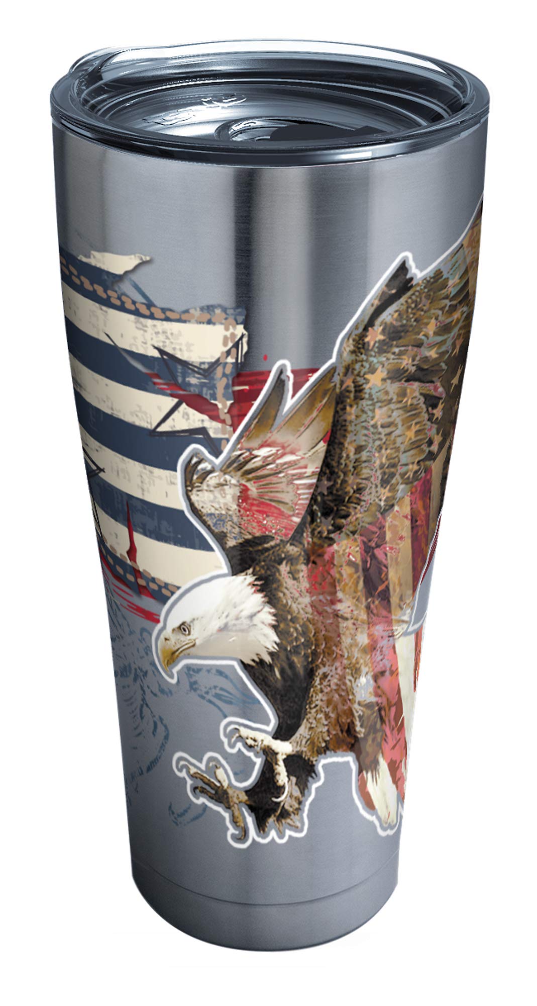 Buy Tervis 1305036 Americana Distressed Flag Insulated Tumbler with Clear  and Black Hammer Lid, 30 oz Stainless Steel, Silver Online at Low Prices in  India - Amazon.in