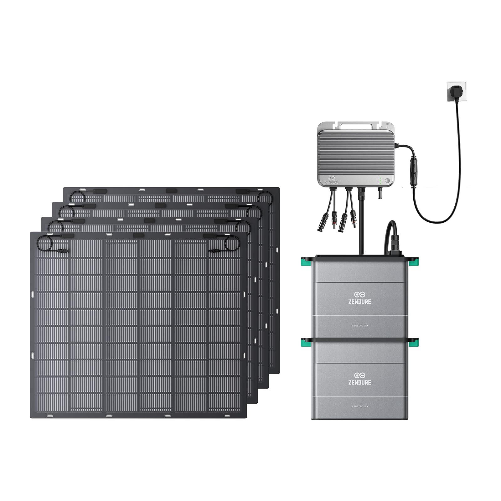 Zendure SolarFlow 800 Micro-onduleur Hybride Intelligent 1200W MPPT, Puissance AC bidirectionnelle de 800 W,...