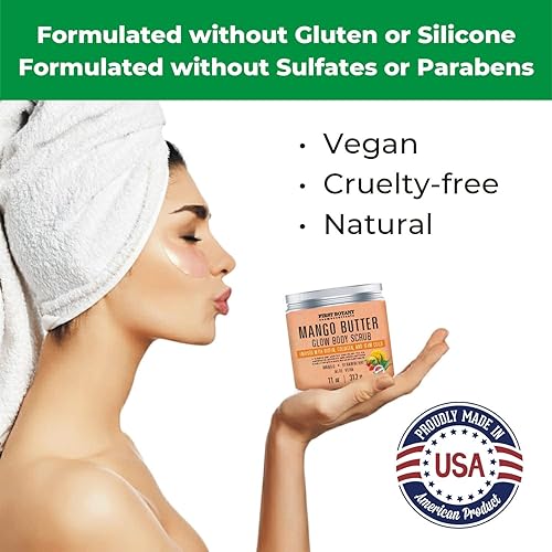 Miniatura 5 de Exfoliante corporal de mantequilla de mango biotina colágeno células madre exfoliante natural de sal exfoliante y Soufflé corporal y facial