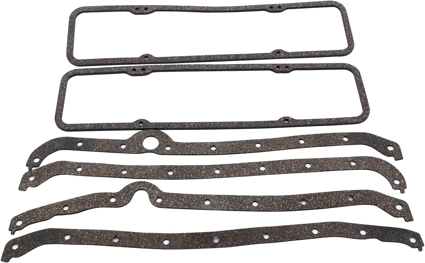 Overhaul Gasket Adapter Kit Full Set Overhaul Gasket 260-1000 for Small Block Chevy 327 350 Intake Exhaust Gasket Seal Repalcement