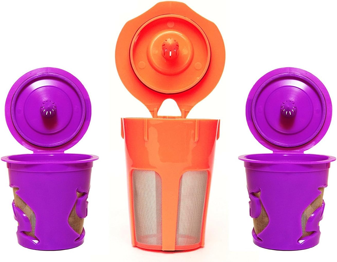 Premium Reusable K-Carafe and K-Cup Coffee Filters Pod Combo for Keurig 2.0, K200, K300, K400, K500 Series