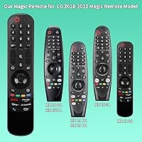 Vista 2 de Para LG-TV-Remote MR22GN, reemplazo con control de voz para LG Magic Remote para televisores inteligentes de la serie OLED QNED NanoCell 2022