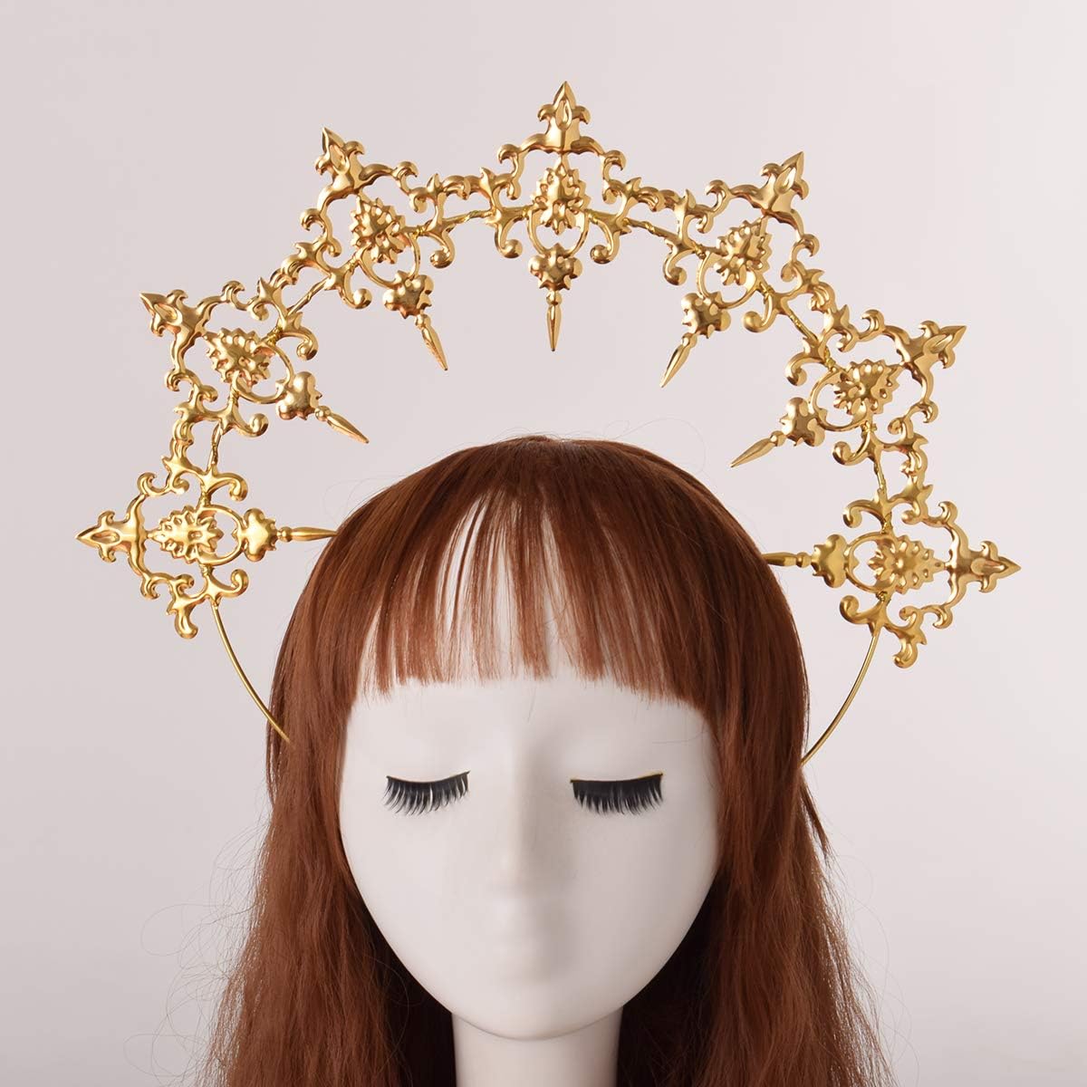 BLESSUME Halo Crown Mary Goddess Headband Women Halloween Costume Headpiece - Image 2